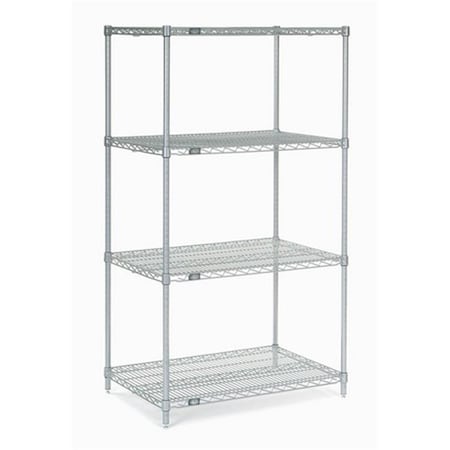 Nexel Epoxy 18 x 42 x 86 in. Starter Shelf Unit- Silver 18428EP